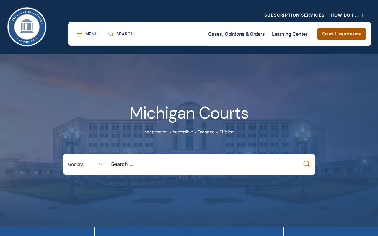 Dickinson County court docket Michigan judiciary source